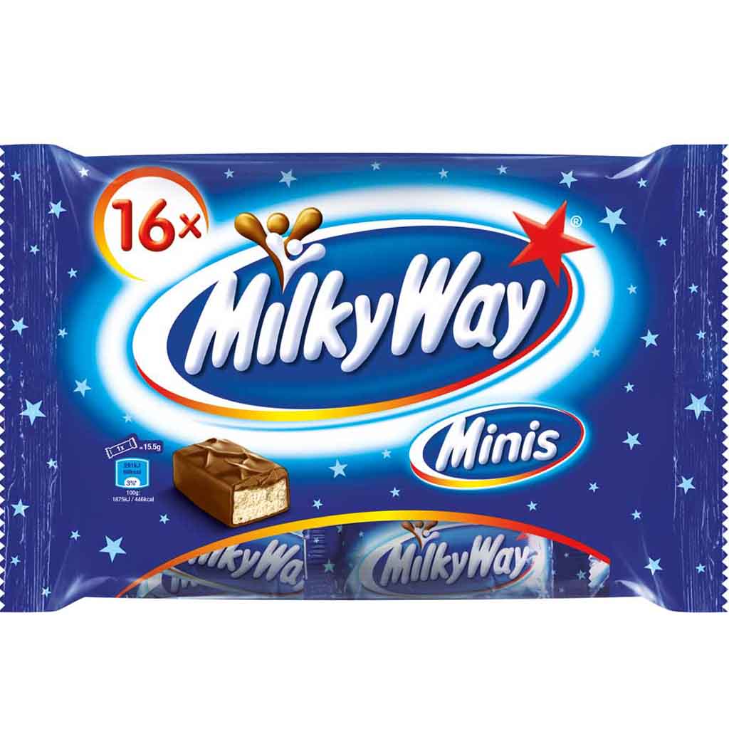 Milky Way Minis Schokoladenriegel 16er 275g MHD:29.12.24