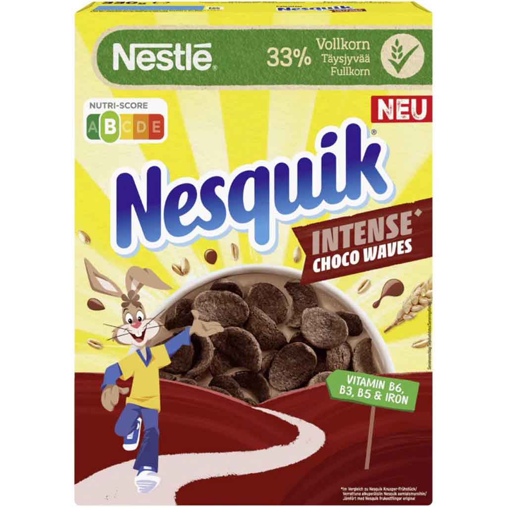 Nestle Nesquik Intense Choco Waves 330g MHD:30.4.25