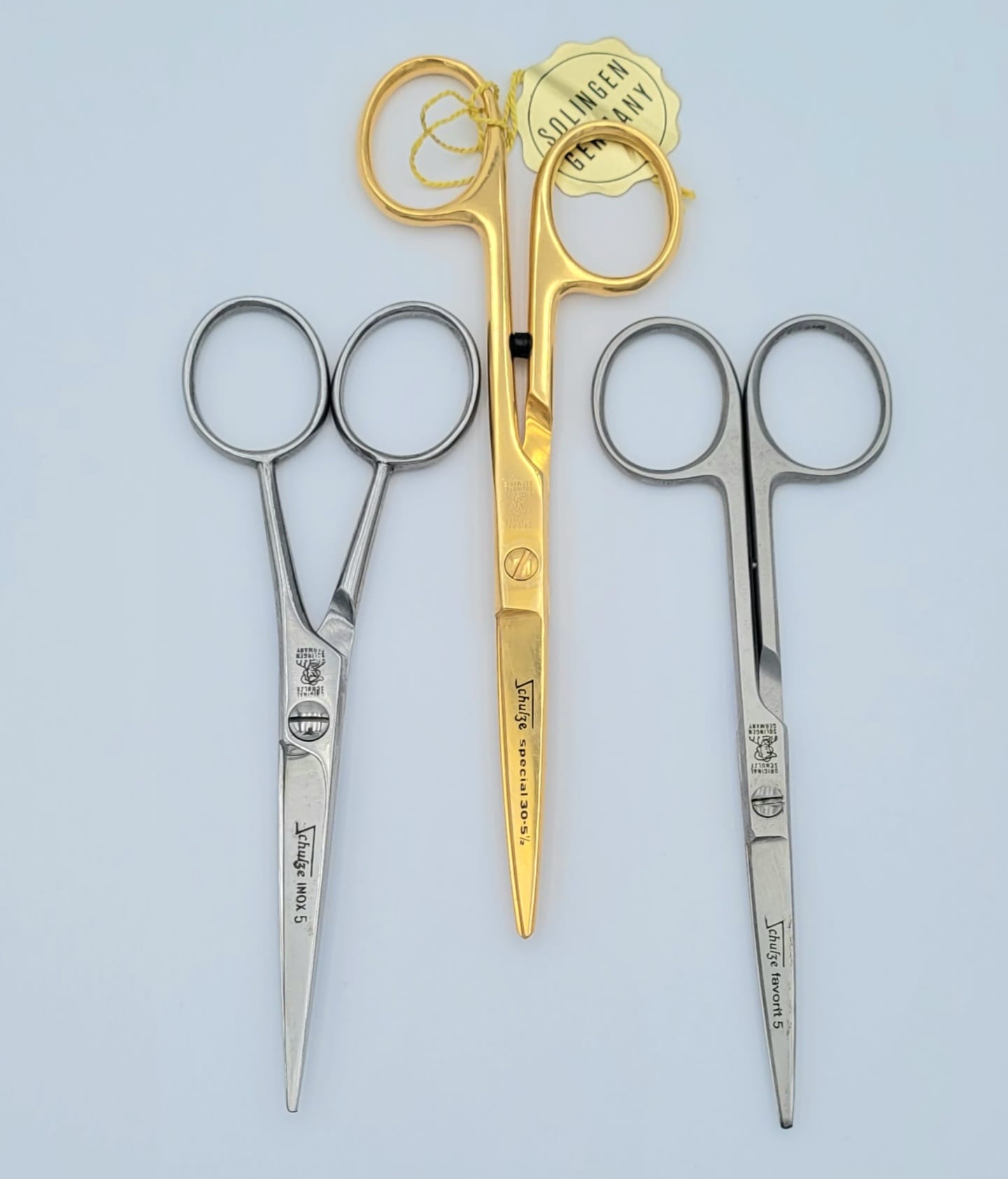 Friseur Scherensatz 3er aus Solingen ca.13 - 13 - 14cm