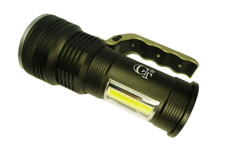 COB LED Taschenlampe aus Edelstahl mit praktischem Handgriff und Magnet