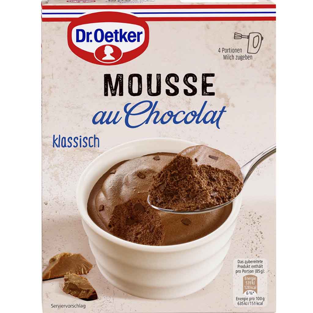Dr.Oetker Mousse au Chocolat klassisch 92g MHD:30.7.25