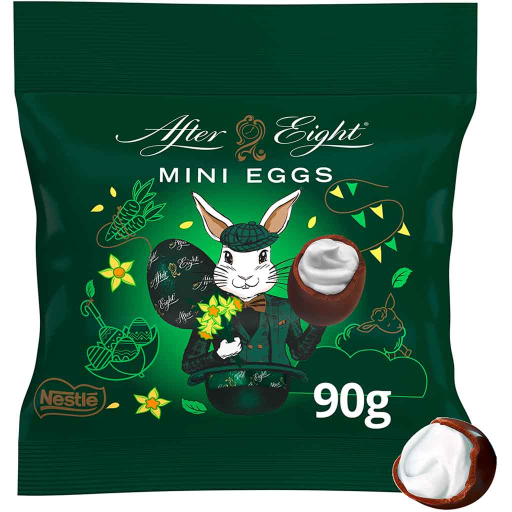 After Eight Mini Eggs Ostereier 90g MHD:30.7.24