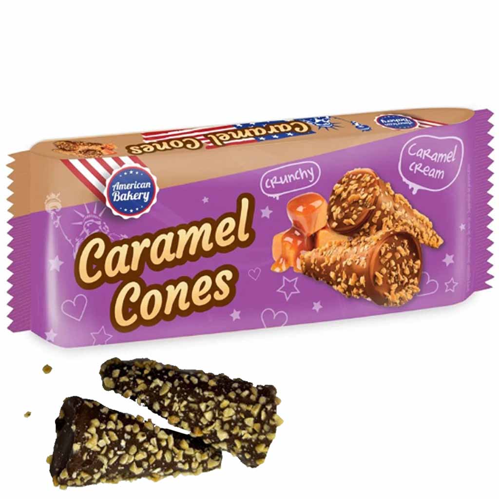 American Bakery Karamell Waffeln 112g MHD:17.5.25