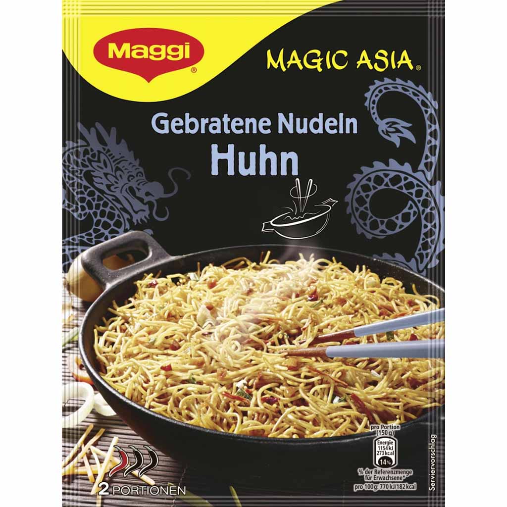 Maggi Magic Asia gebratene Nudeln Huhn 121g MHD:30.6.25