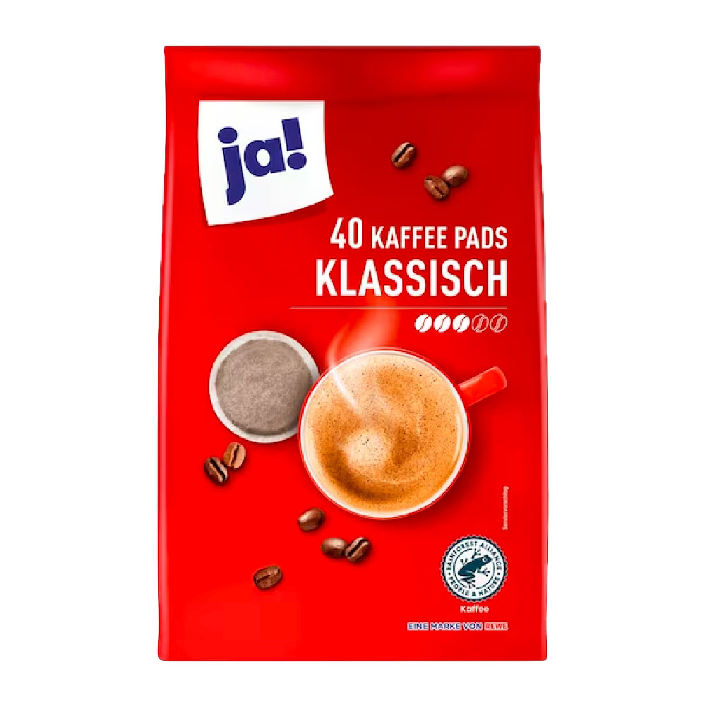 ja! Kaffee Pads Klassisch 40 Pads MHD:30.11.25