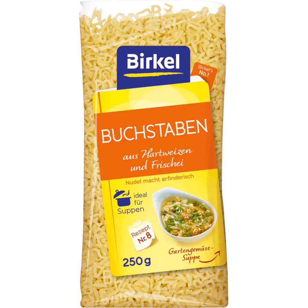 Birkel Nudeln Buchstaben 250g MHD:25.6.27