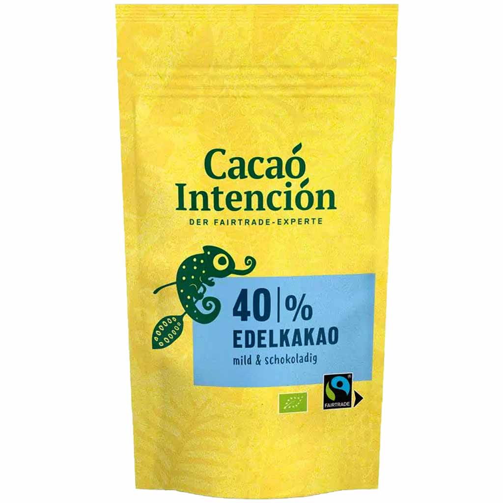 cacao Intencion 40% Edelkakao mild & schokoladig 250g MHD:30.5.24
