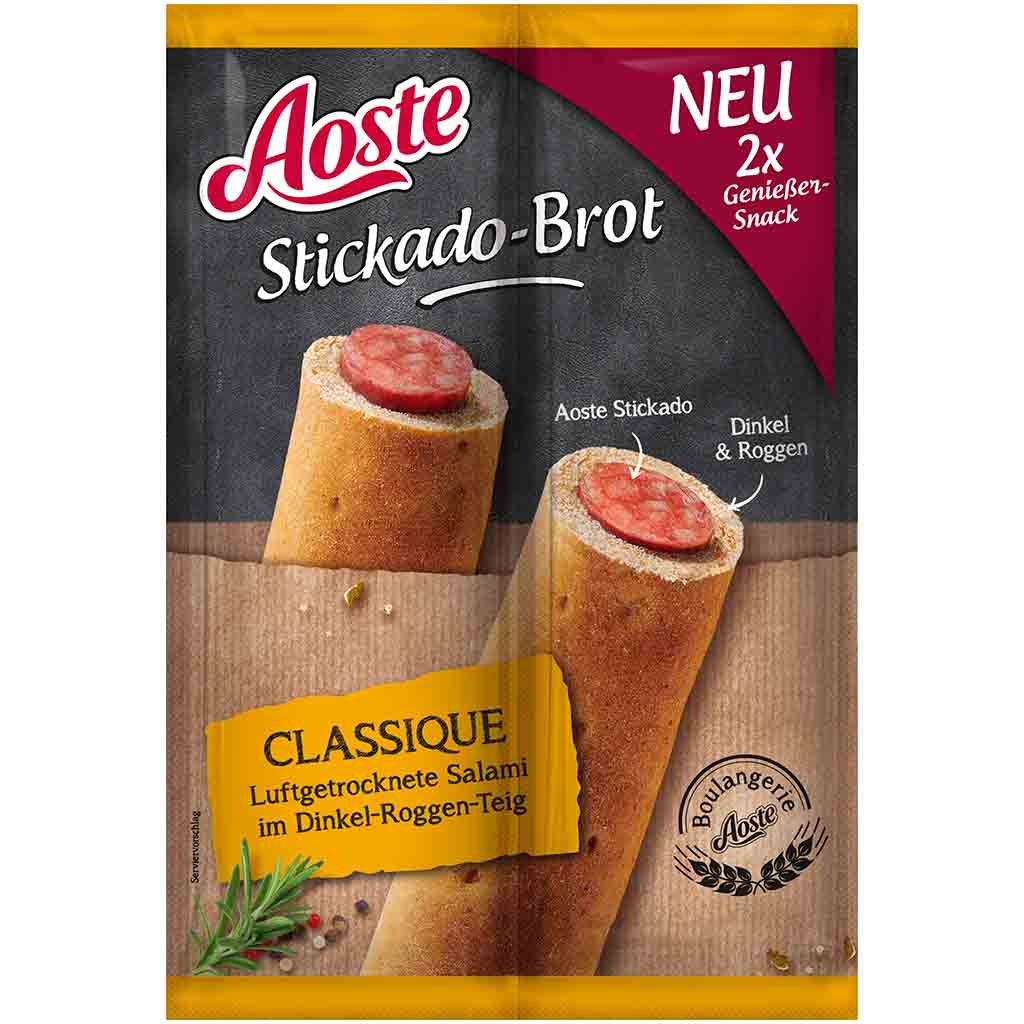 Aoste Stickado-Brot Classique 2er Pack 90g MHD:11.11.24
