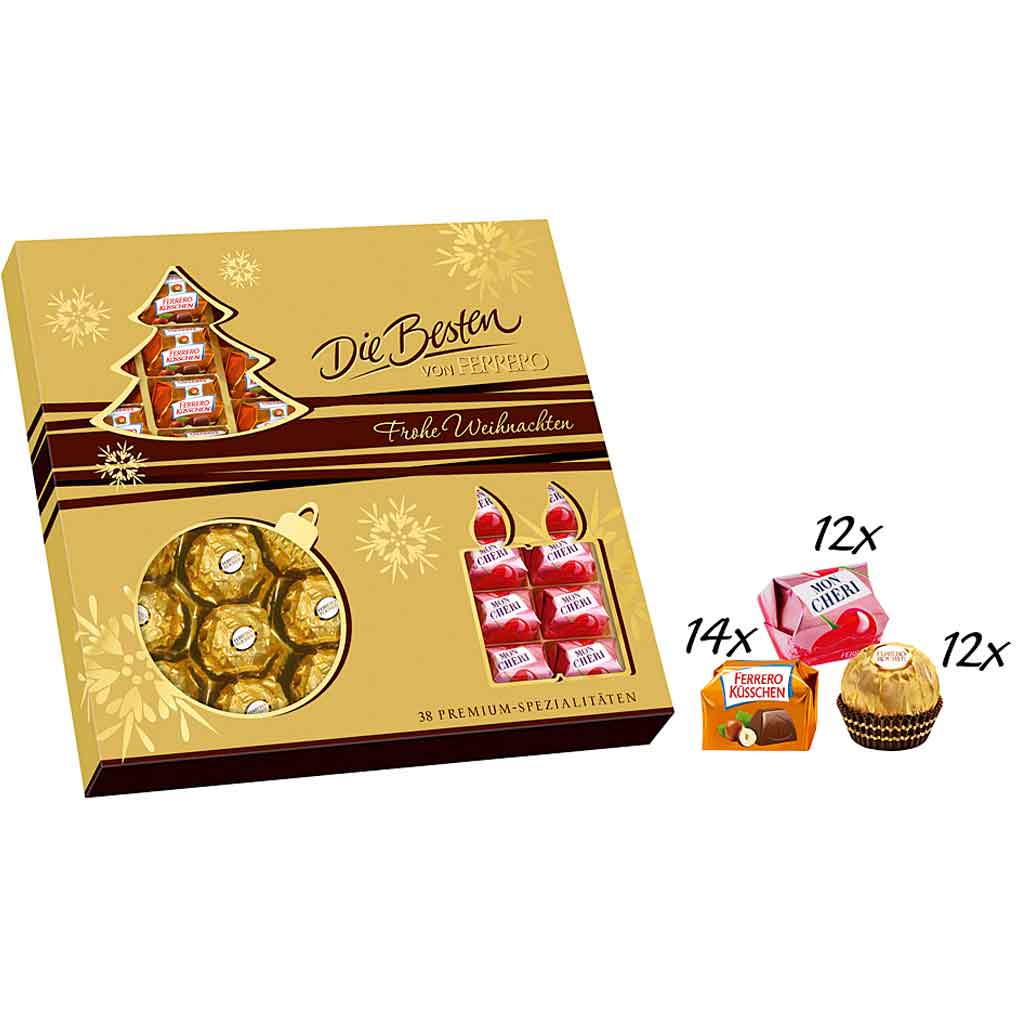 Ferrero Die Besten 38er " Frohe Weihnachten " 400g MHD:20.4.25