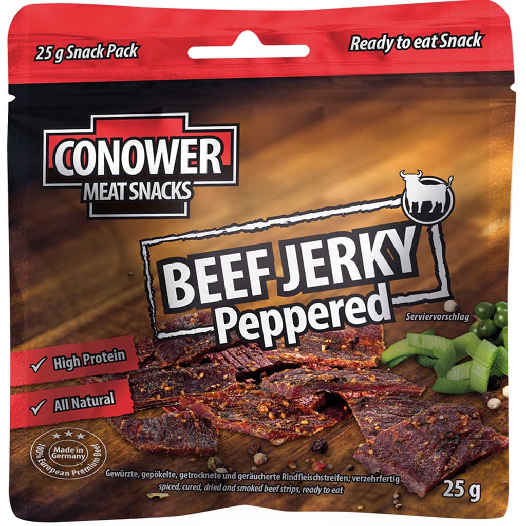 Conower Beef Jerky Peppered 25g 