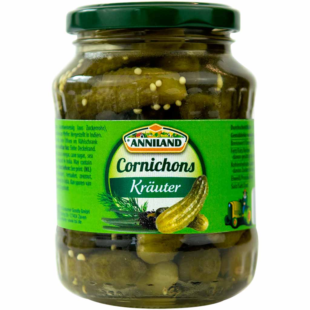 Anniland Cornichons mit Kräutern 190g MHD:9.4.26