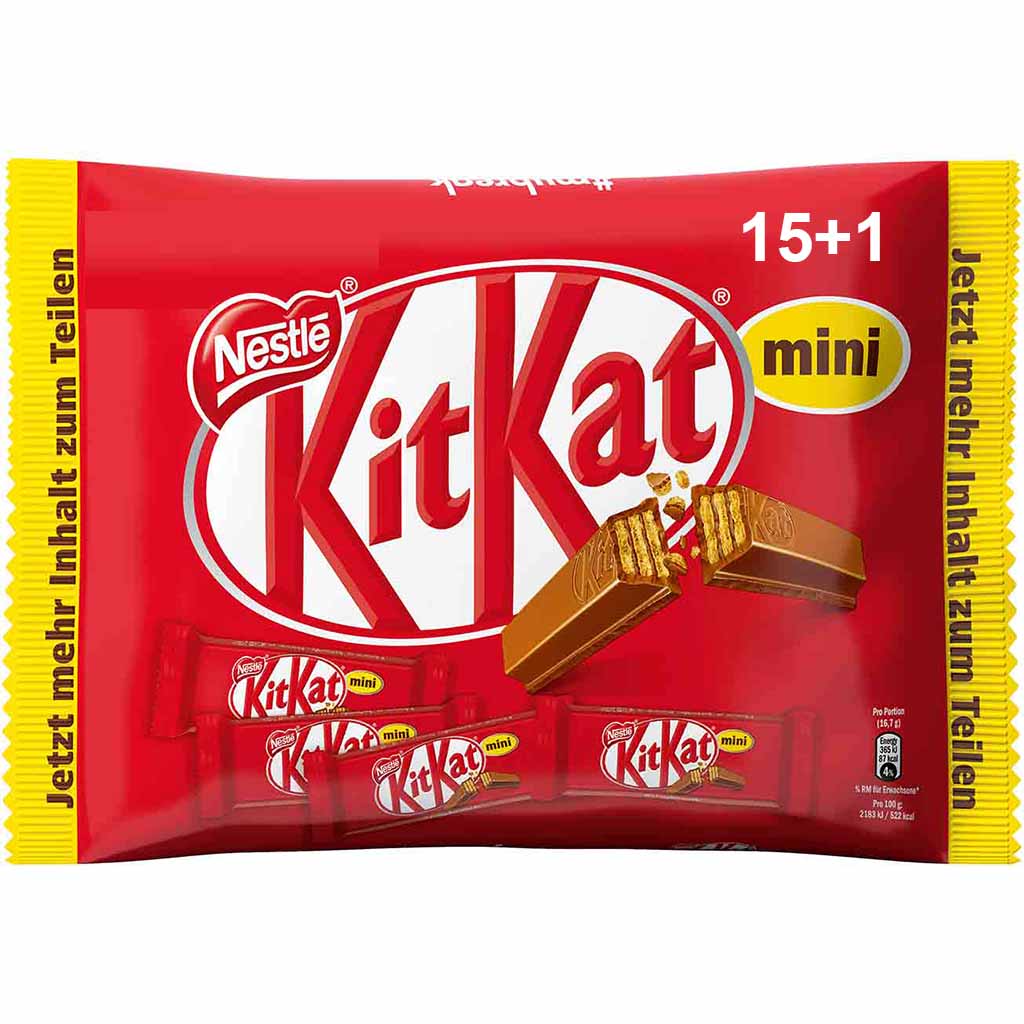 KitKat mini Schokoriegel 16er 267g MHD:30.9.21