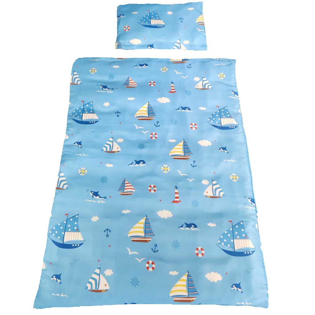 Bettwäsche Garnitur  Kinder Motiv Schiffe Größe 135cm x 60cm