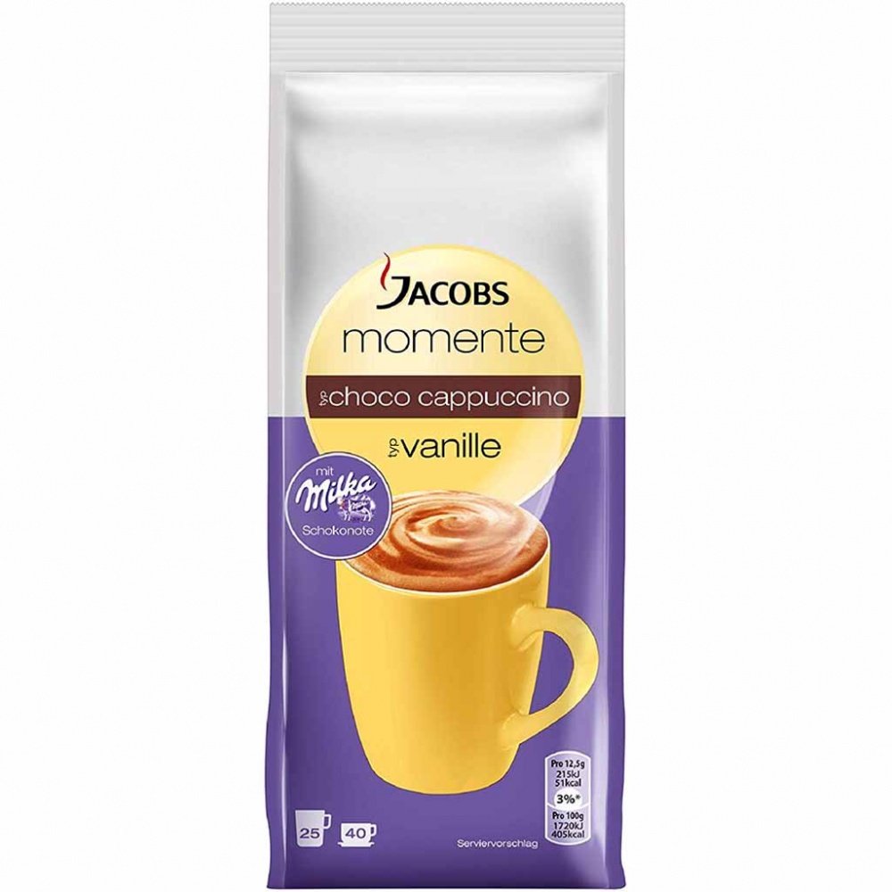 Jacobs Momente Choco Cappuccino Vanille 500g MHD:30.12.22