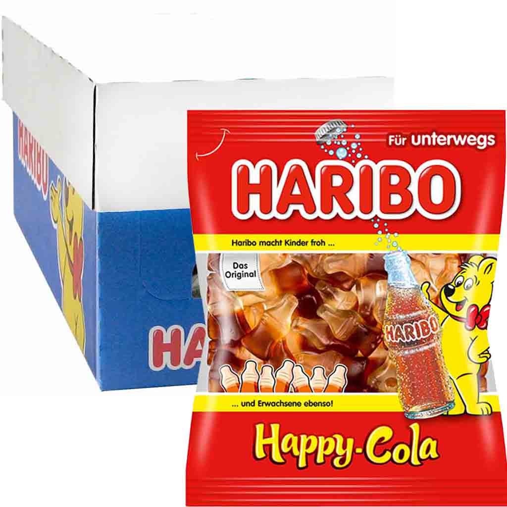 30x Haribo Happy Cola á 100g=3kg MHD:28.6.25