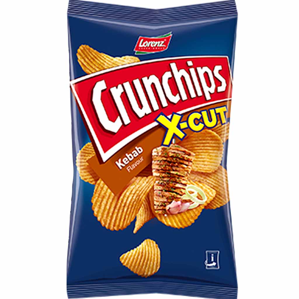 25x Lorenz Crunchips X-Cut Kebab á 75g=1875g MHD:21.6.21