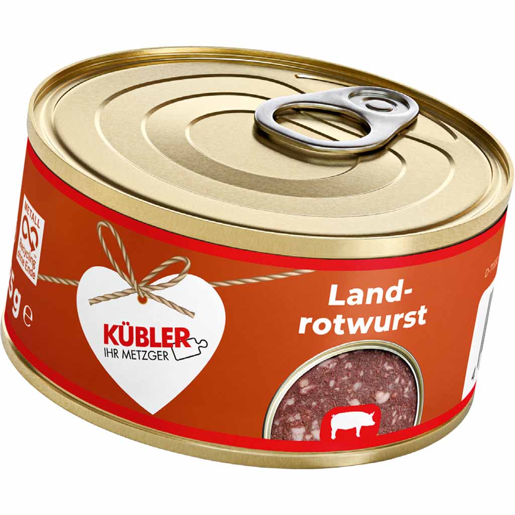 Küblers Land-Rotwurst 125g