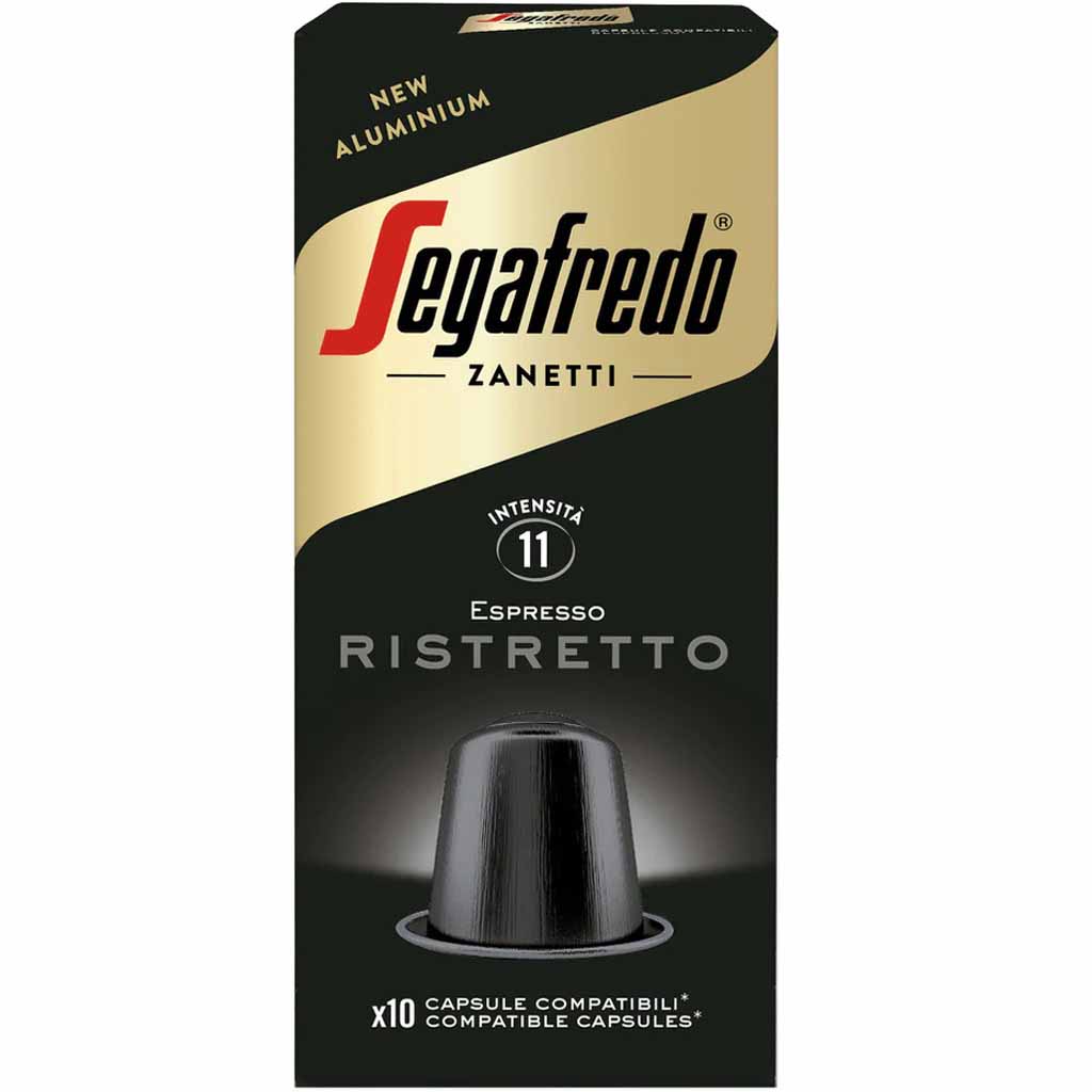 Segafredo Kaffeekapseln Nespresso Espresso Ristretto 10er 51g MHD:28.1.26