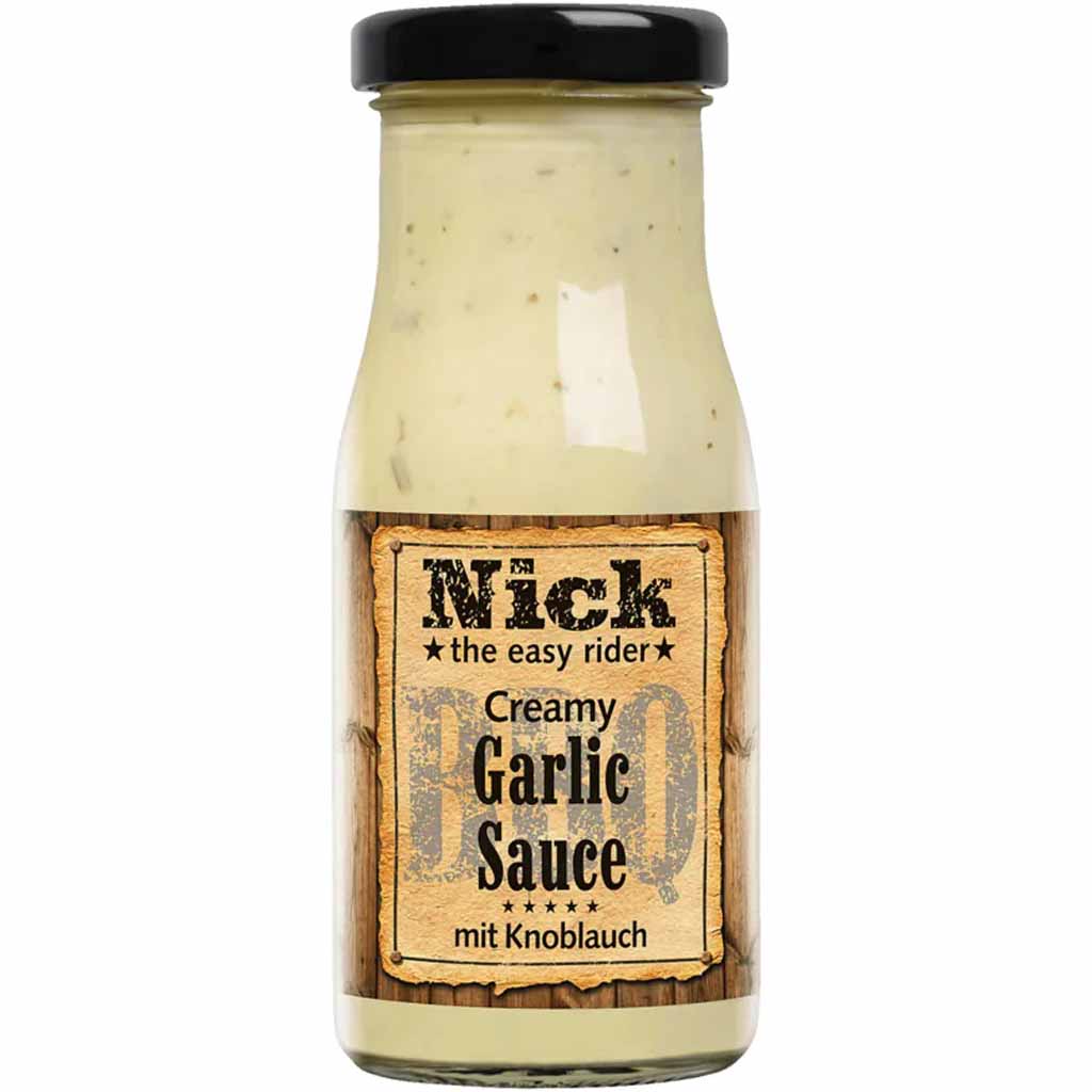 Nick the easy Rider Creamy Garlic Sauce 140ml MHD:26.9.24
