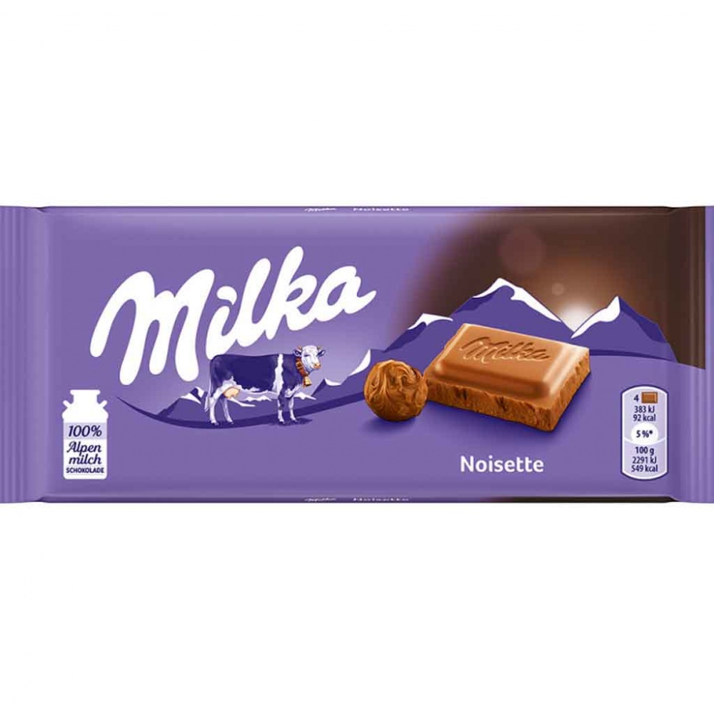 500g MILKA Noisette Schokoladentafel (5x100g) MHD:22.4.21