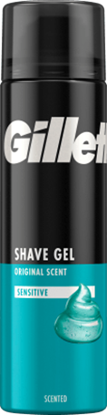 Gillette Rasiergel, Sensitive Basis, 200 ml