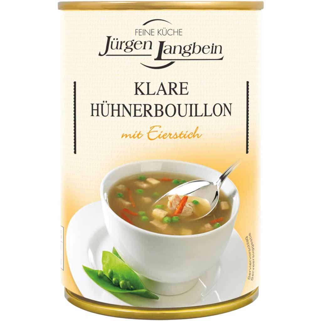 Jürgen Langbein Klare Hühnerbouillon 400ml MHD:7.11.26