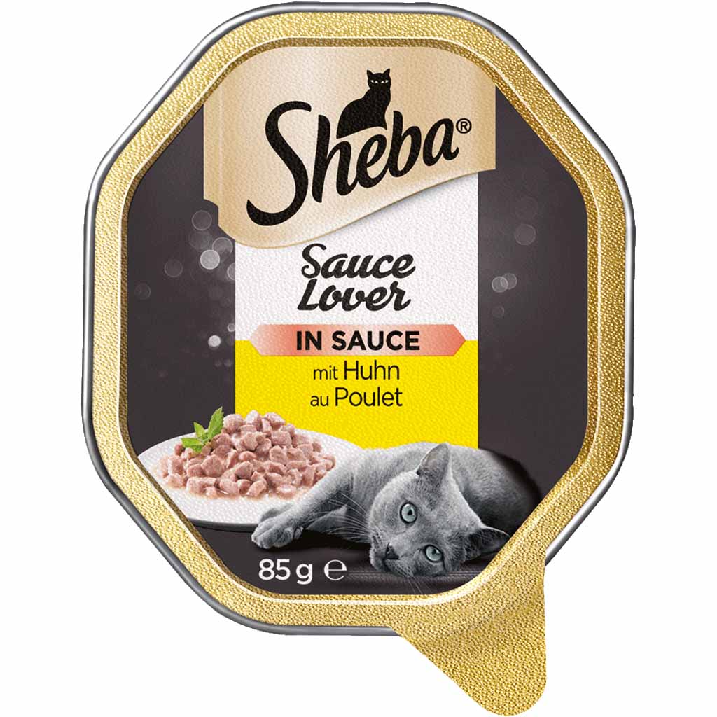 22x Sheba Sauce Lover in Sauce mit Huhn á 85g=1870g MHD:6.12.24