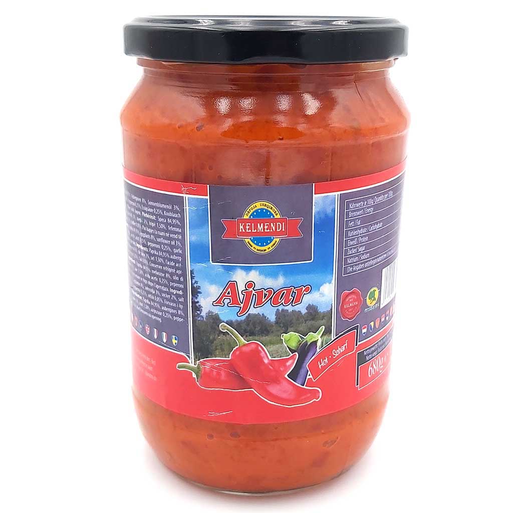 Kelmendi Ajvar Hot - Scharf 680g