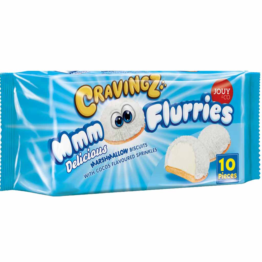 Cravingz Mmm Flurries Cocos Marshmallow Kekse 100g MHD:17.12.25