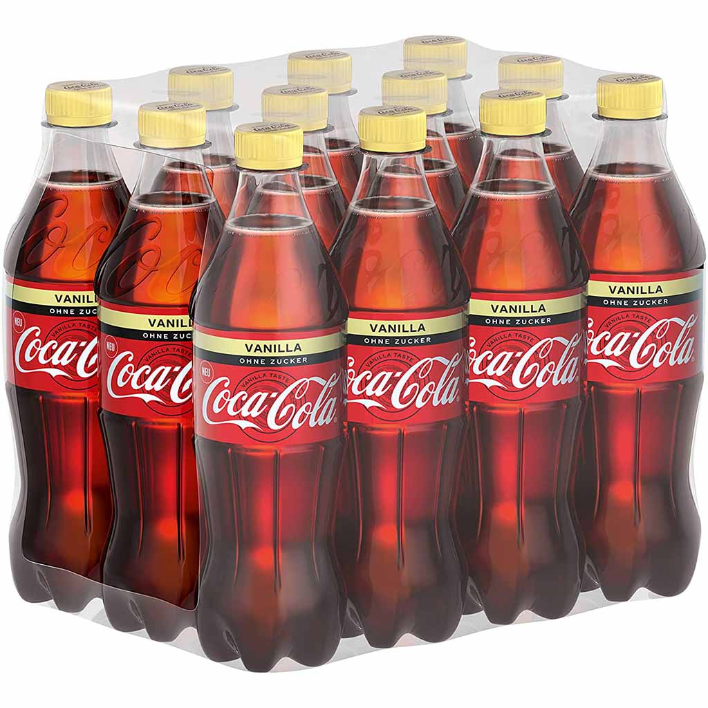 12x Coca-Cola Vanille Zero PET á 0,5L=6L MHD:30.11.24