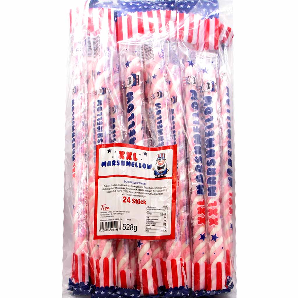 24x XXL Marshmallow Spieß á 22g=528g MHD:15.7.21