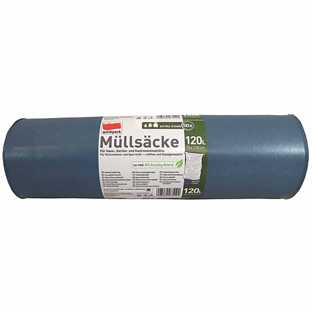 Quickpack Müllsack 70x110cm 120l 50 Stück
