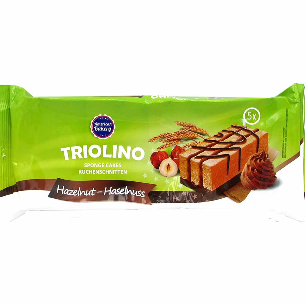 American Bakery Triolino Kuchenschnitten Haselnuss 5er 150g