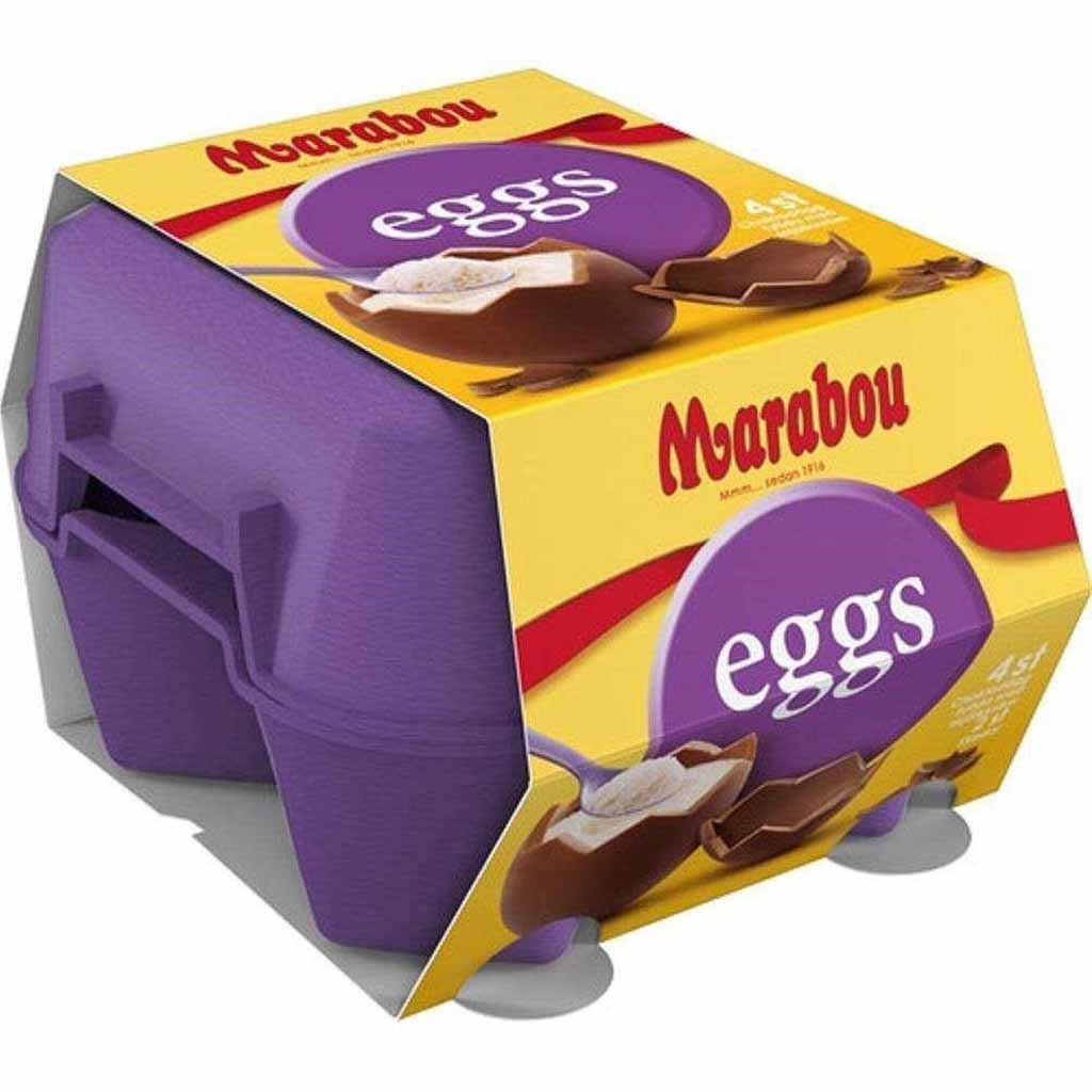 Marabou eggs Haselnuss 4er 136g MHD:30.7.22
