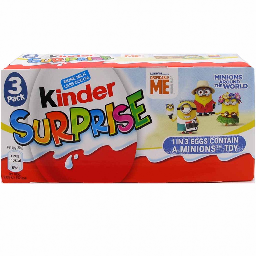 12x Kinder Überraschung Classic-Ei Minions (4x3er) 240g MHD:9/19