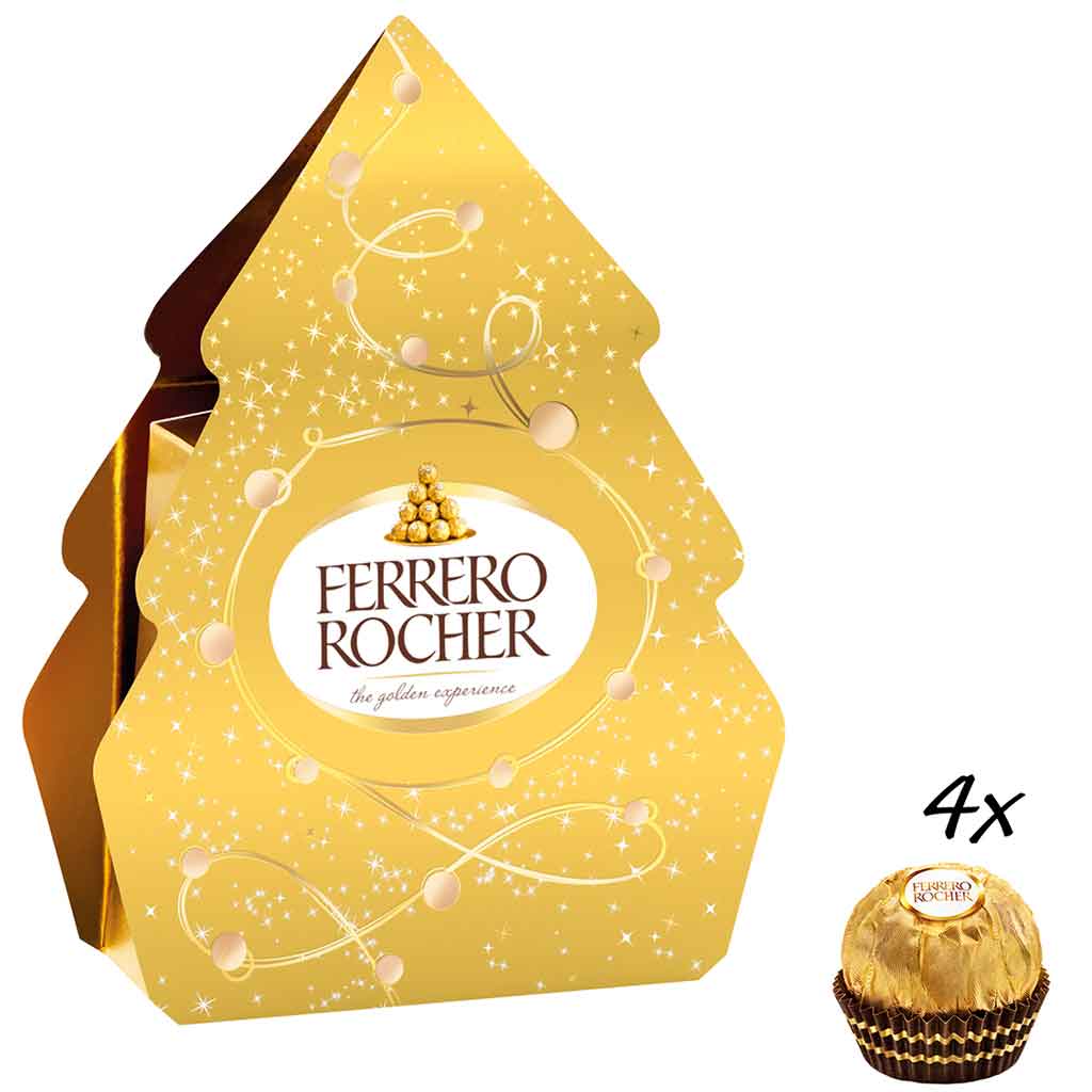Ferrero Rocher Tannenbäumchen 4er 50g MHD:20.4.22