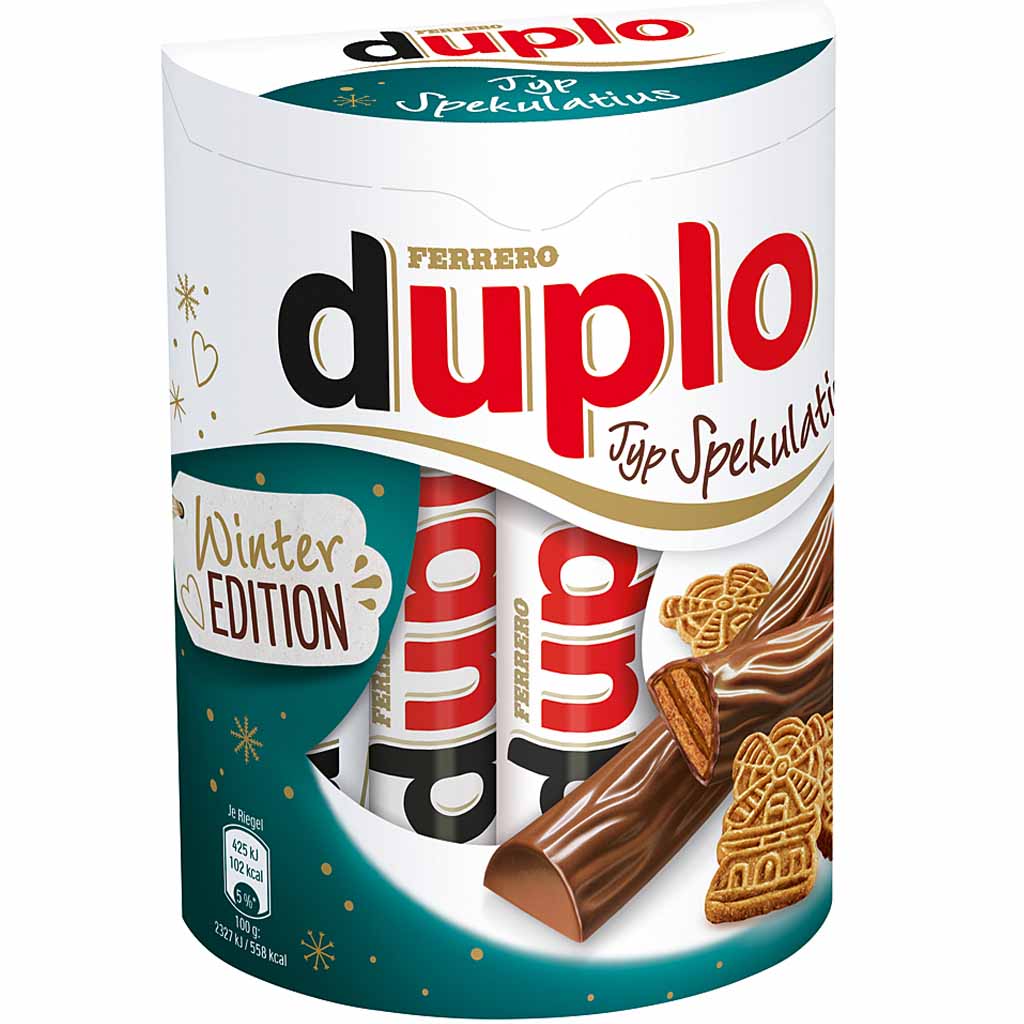 Ferrero Duplo Spekulatius 10er Schokoriegel 182g MHD:9.3.22