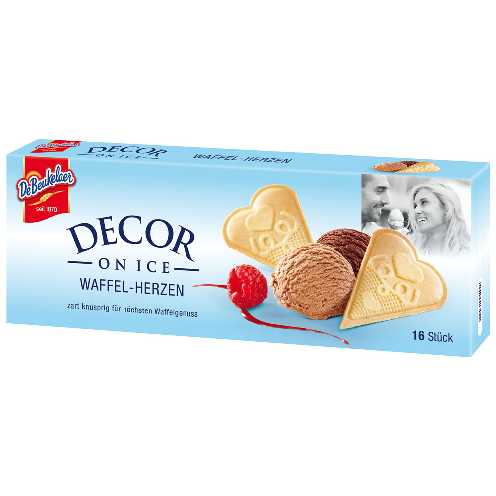 DeBeukelaer One Ice Waffelherzen 16 Stück 50g MHD:1.1.25