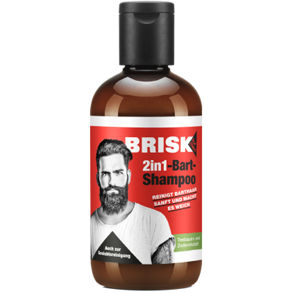2x BRISK 2in1-Bart-Shampoo á 150ml = 300ml