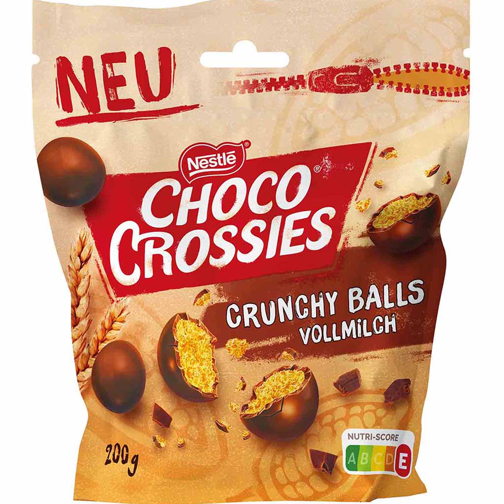 Nestle Choco Crossies Crunchy Balls Vollmilch 200g MHD:30.6.24