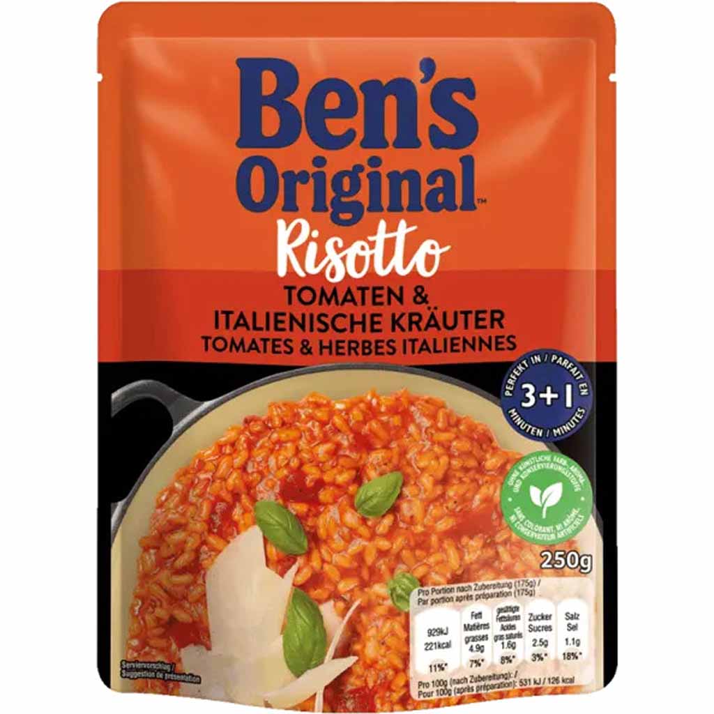 6x Bens Original Express Risotto Tomaten & Italienische Kräuter á 250g=1500g MHD:11.6.22