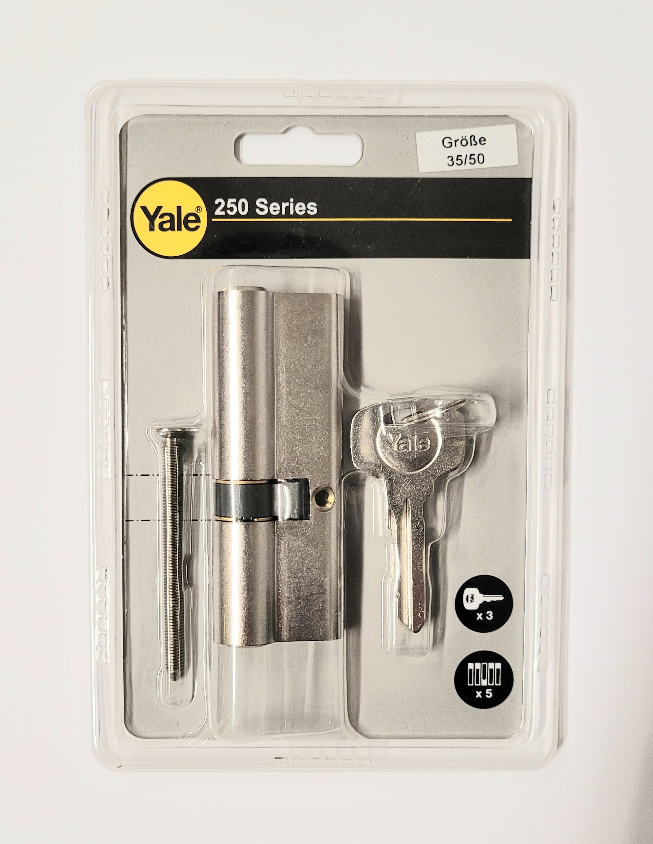 Yale Schliesszylinder mit 3 Schlüssel
