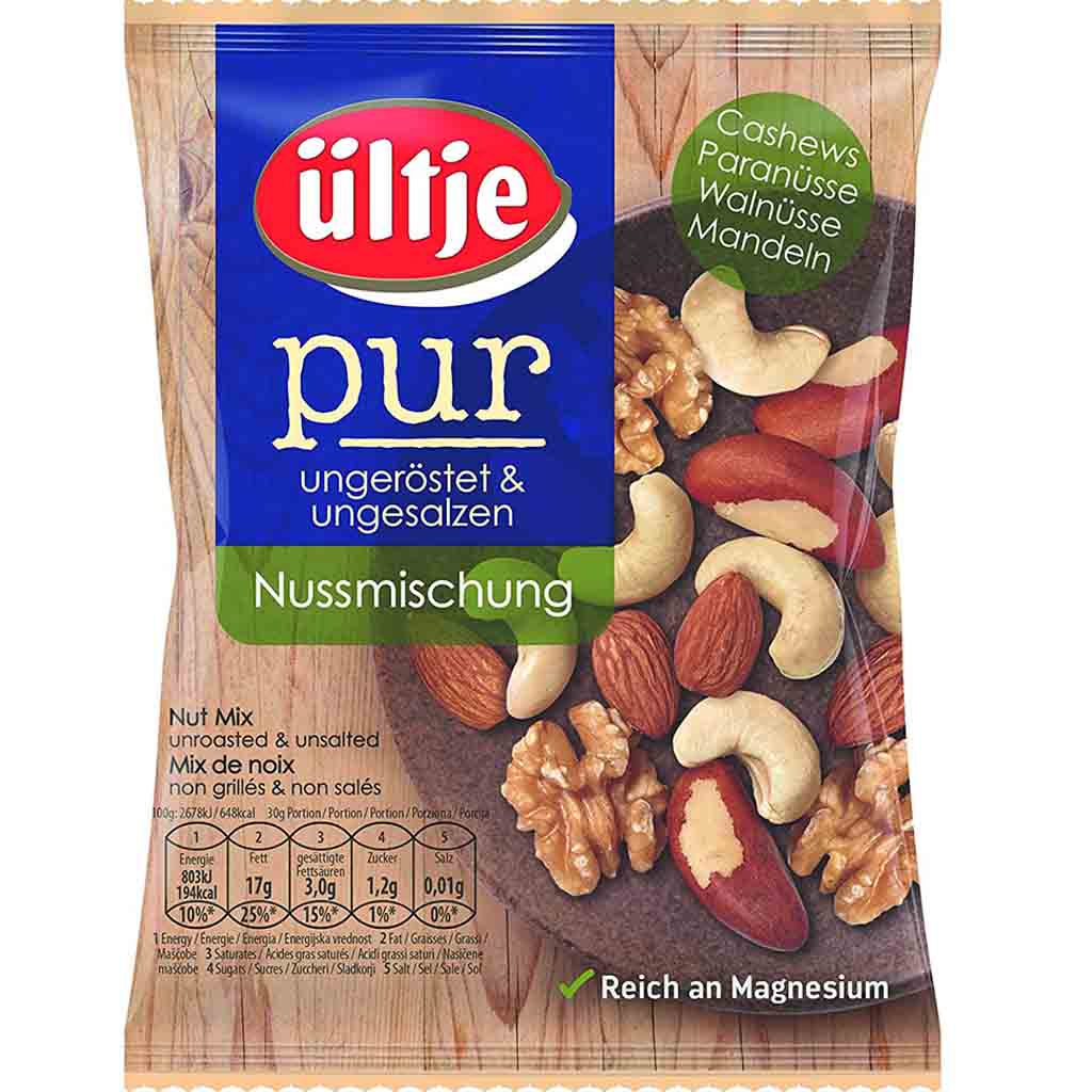 ültje pur Nussmischung ungeröstet & ungesalzen 150g MHD:30.3.25