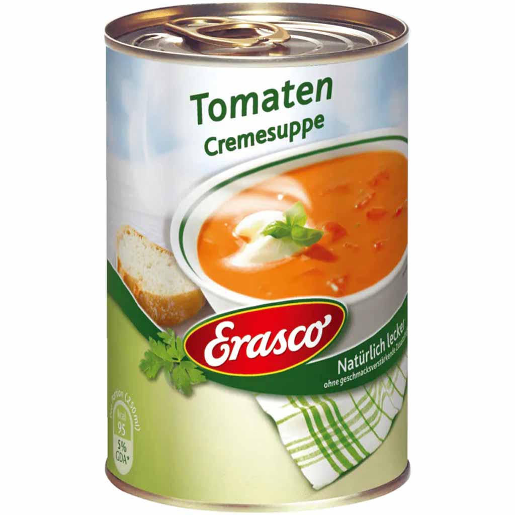 Erasco Suppen Tomaten Cremesuppe 390ml MHD:30.12.27
