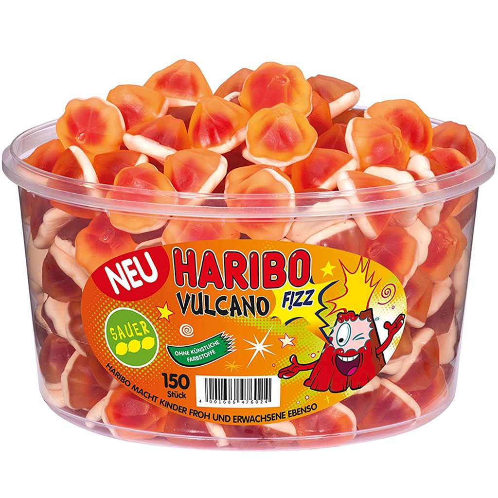 Haribo Vulcano sauer 150er 1065g MHD:30.11.21