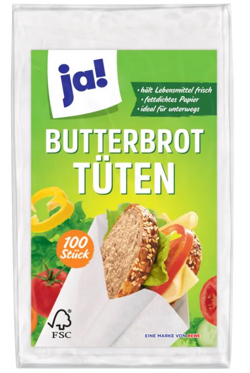 Butterbrot-Tütten 100 Stück