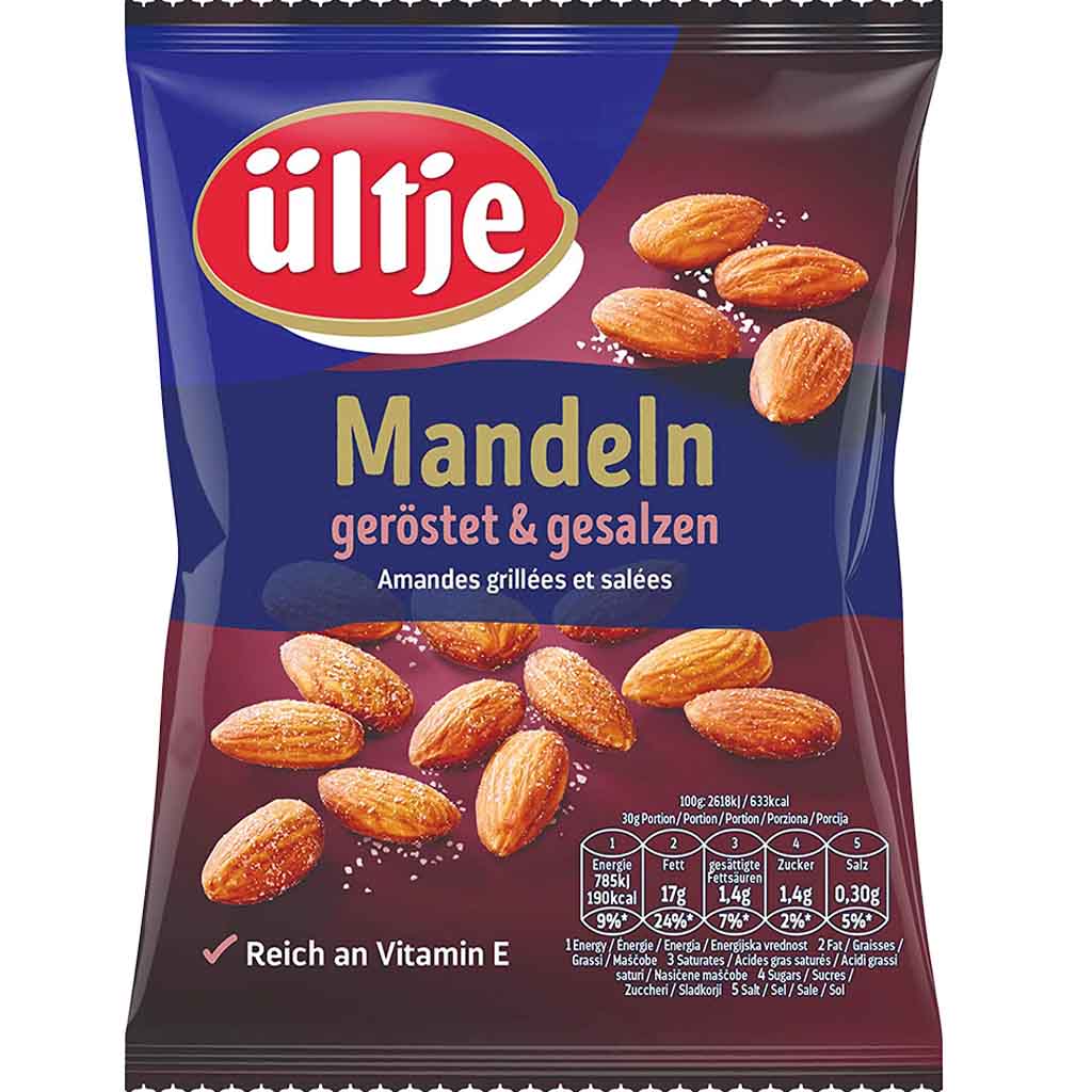 ültje Mandeln geröstet & gesalzen 150g MHD:28.2.25