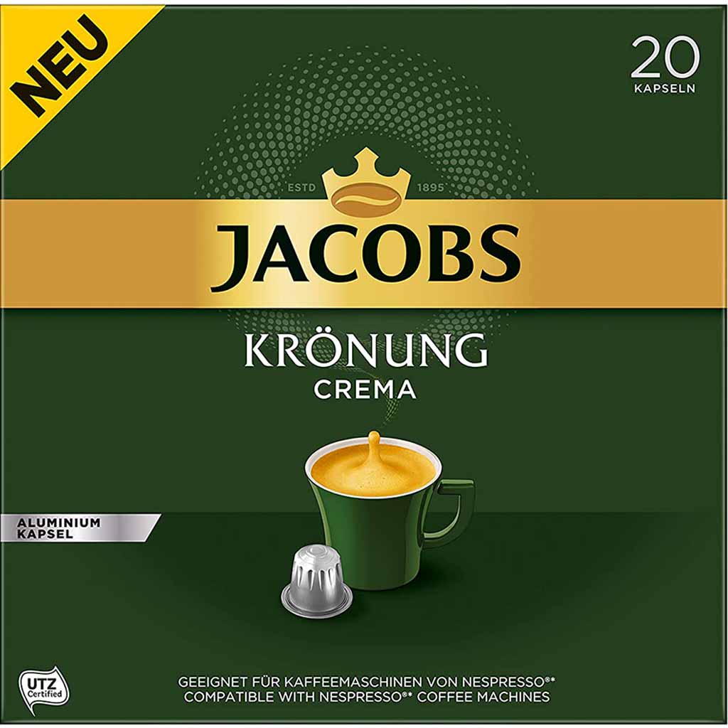 Jacobs Kaffeekapseln Krönung Crema 20er 104g MHD:29.6.25