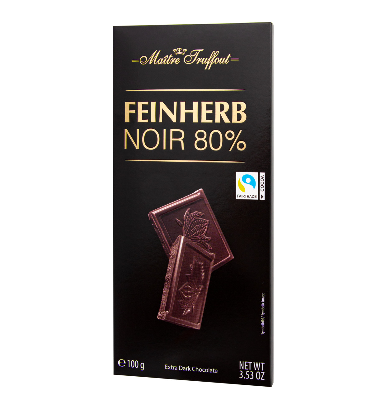 Maitre Truffout Premium Extra Bitterschokolade 80% 100g MHD:26.2.26