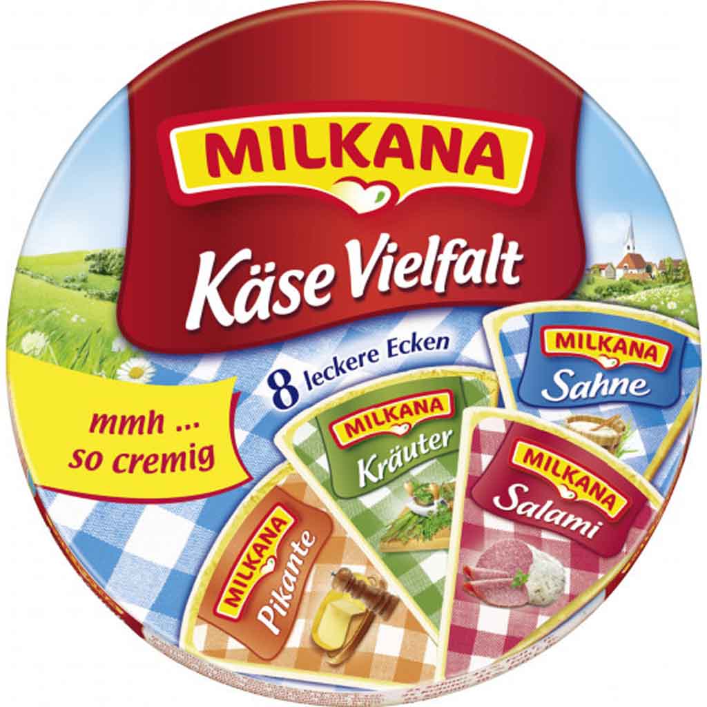 Milkana Käse Vielfalt 8 Ecken 190g MHD:3.1.25